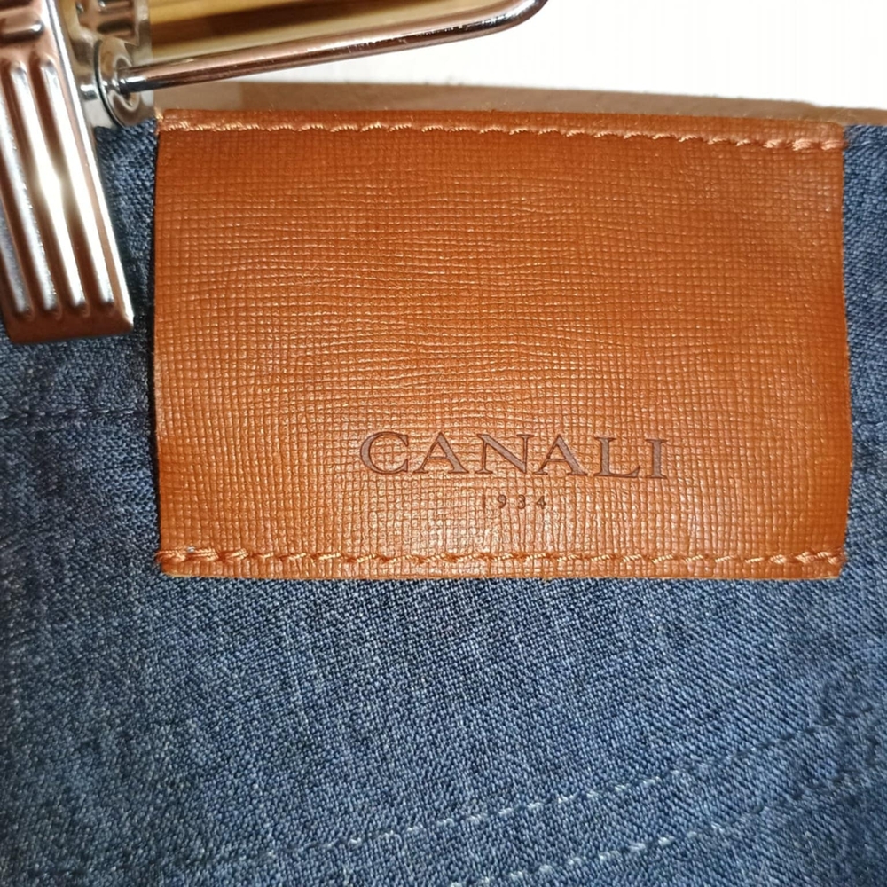 Canali Blue Dress Pants with Premium Craftsmanship